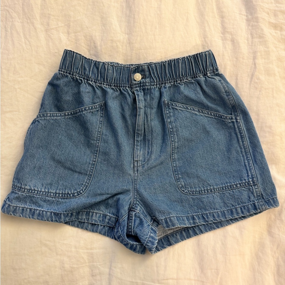 Madewell Denim Pull-On Utility Shorts in Grandfield Wash